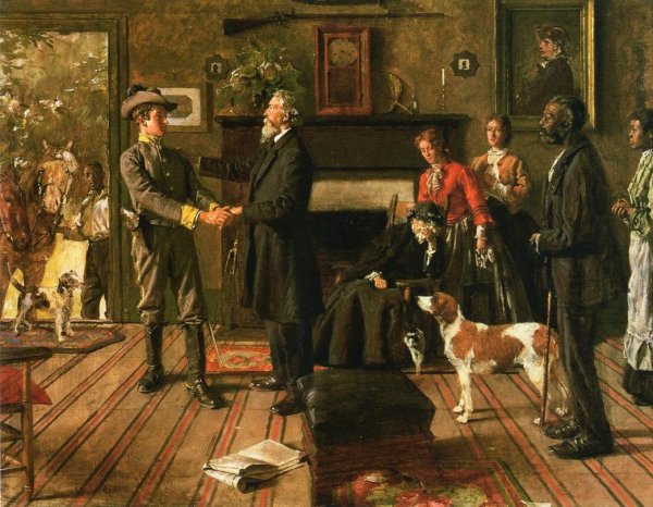 Main Product Photo of Leaving Home Painting by William Gilbert Gaul