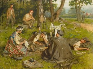 Nearing the End by William Gilbert Gaul Oil Painting