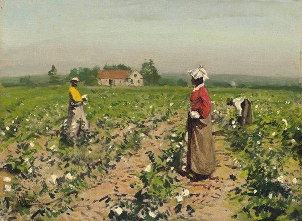 Main Product Photo of Picking Cotton  Painting by William Gilbert Gaul