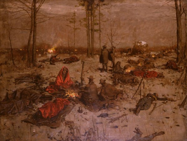 Main Product Photo of Waiting for Dawn  Painting by William Gilbert Gaul