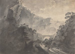 A Picturesque Landscape by William Gilpin Oil Painting