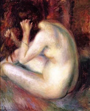 Back of Nude by William Glackens - Oil Painting Reproduction