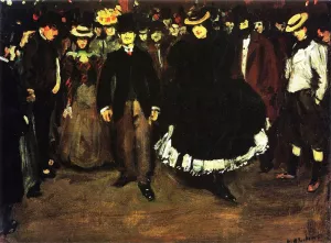 Bal Bullier painting by William Glackens