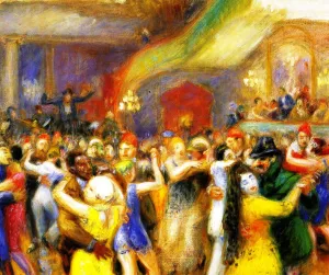 Bal Martinique Study Oil painting by William Glackens