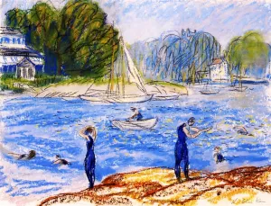 Bathers, Annisquam Oil painting by William Glackens