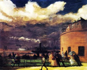 Battery Park by William Glackens - Oil Painting Reproduction