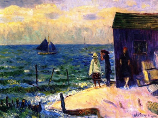 Main Product Photo of Bellport, Long Island Painting by William Glackens