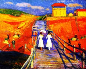 Cape Code Pier Oil painting by William Glackens