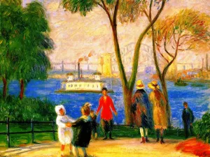 Carl Schurz Park, New York painting by William Glackens