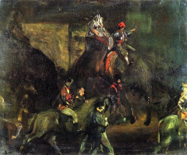 Main Product Photo of Circus Parade Painting by William Glackens