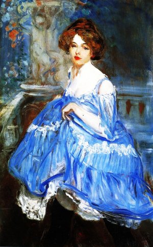 Dancer in Blue Oil painting by William Glackens