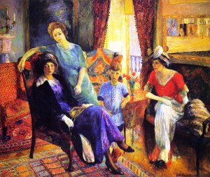 Family Group by William Glackens Oil Painting