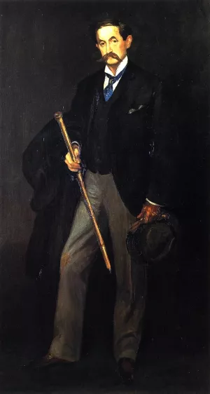 Ferdinand Sinzig also known as Portrait of a Musician by William Glackens - Oil Painting Reproduction