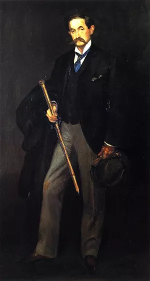 Ferdinand Sinzig also known as Portrait of a Musician Oil painting by William Glackens