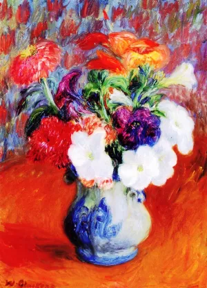 Flower Study by William Glackens - Oil Painting Reproduction
