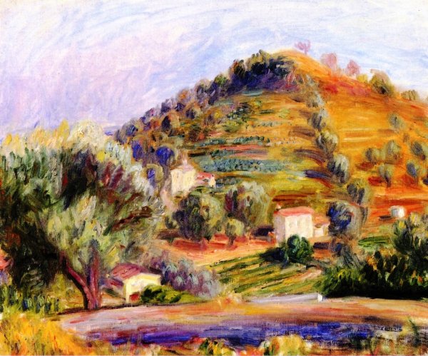 Main Product Photo of Hill Near Cannes Painting by William Glackens