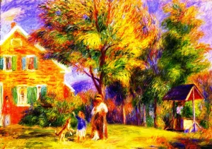 Home in New Hampshire Oil painting by William Glackens