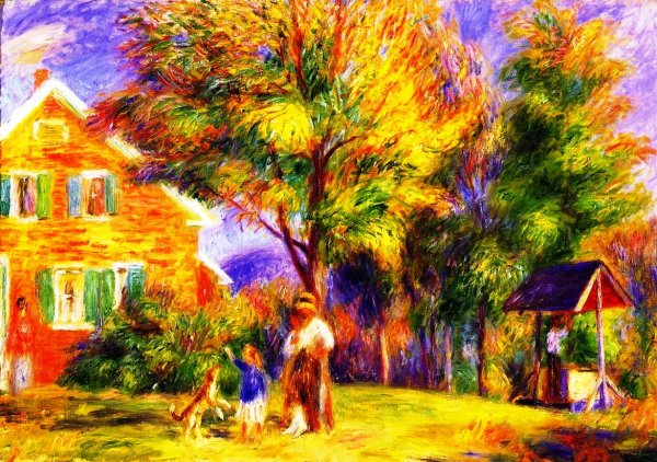 Main Product Photo of Home in New Hampshire Painting by William Glackens