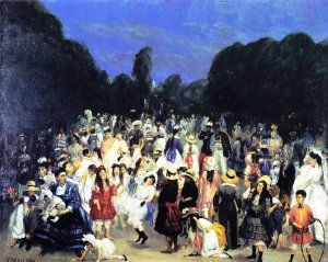 In the Buen Retiro by William Glackens Oil Painting