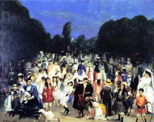 In the Buen Retiro Oil painting by William Glackens