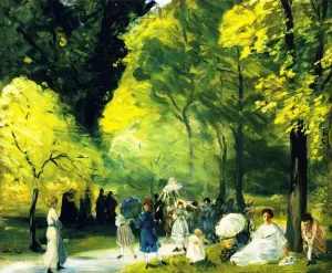 Little May Day Procession by William Glackens - Oil Painting Reproduction