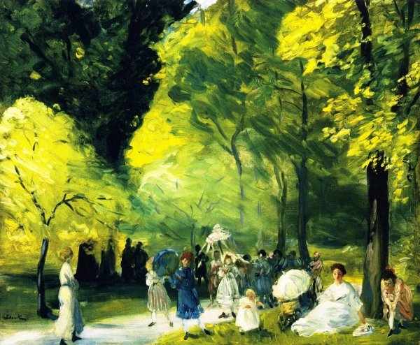 Little May Day Procession by William Glackens - Hand-Painted Oil Painting Reproduction