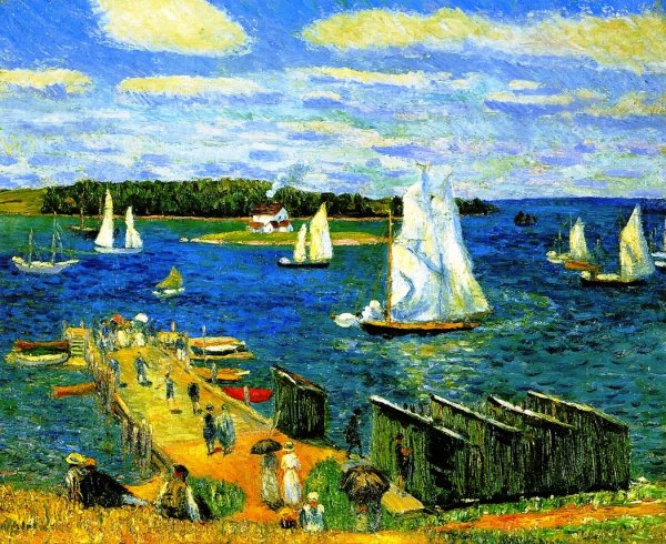 Main Product Photo of Mahone Bay Painting by William Glackens