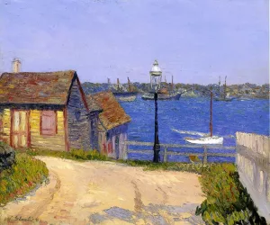 New Castle, New Hampshire by William Glackens - Oil Painting Reproduction