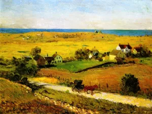 New England Landscape by William Glackens - Oil Painting Reproduction