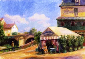 Restaurant du Pont Oil painting by William Glackens