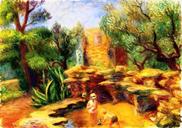 Rock Pool at Cytharis by William Glackens - Hand-Painted Oil Painting Reproduction