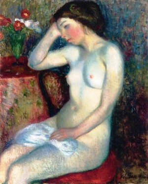 Sleeping Girl by William Glackens Oil Painting