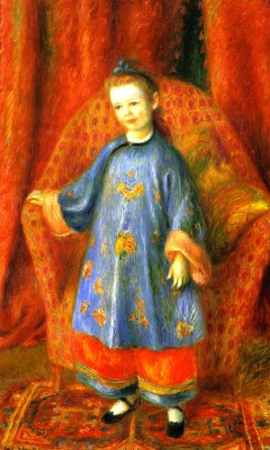 The Artists Daughter in Chinese Costume Oil painting by William Glackens