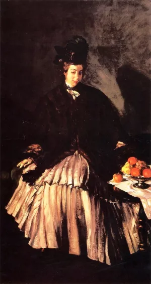 The Artist's Wife, Eliza Ferguson, in Her Wedding Dress by William Glackens Oil Painting