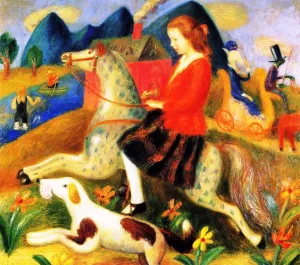 The Dream Ride by William Glackens - Oil Painting Reproduction