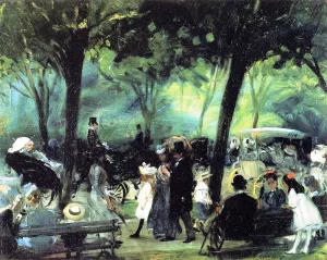 The Drive - Central Park by William Glackens Oil Painting