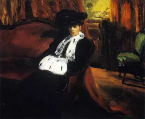 The Ermine Muff Oil painting by William Glackens
