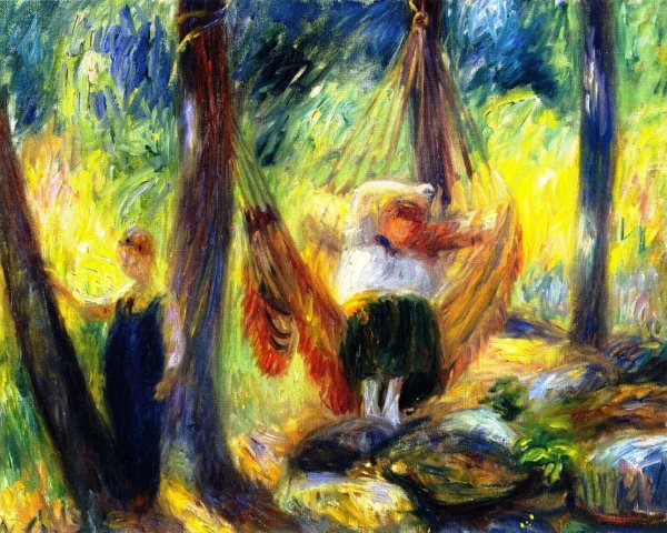 Main Product Photo of The Hammock Painting by William Glackens