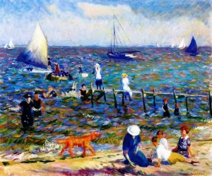 The Little Pier Oil painting by William Glackens