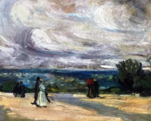 The Terrace Oil painting by William Glackens