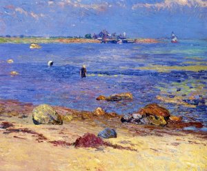 Treading Calms, Wickford by William Glackens Oil Painting