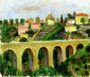 Viaduct at Venice Oil painting by William Glackens