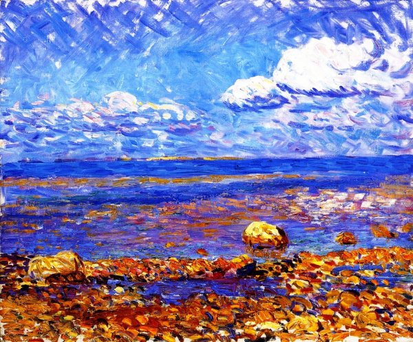 Main Product Photo of Wickford Low Tide Painting by William Glackens