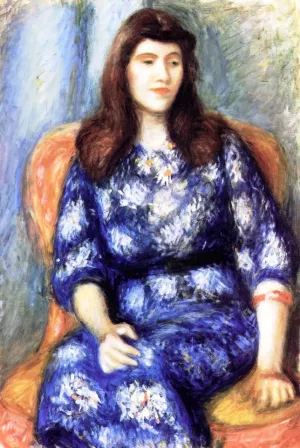 Woman in Blue Dress by William Glackens Oil Painting