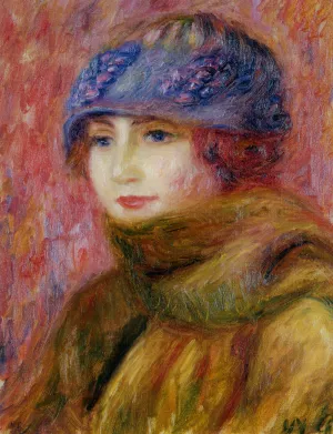 Woman in Blue Hat by William Glackens - Oil Painting Reproduction