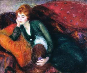 Young Woman in Green by William Glackens Oil Painting