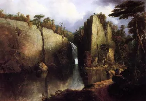 Passaic Falls by William Guy Wall - Oil Painting Reproduction