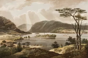 View from Fishkill Looking to West Point by William Guy Wall Oil Painting
