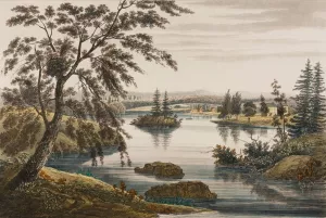 View near Fort Miller by William Guy Wall Oil Painting