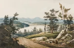 View Near Hudson by William Guy Wall Oil Painting